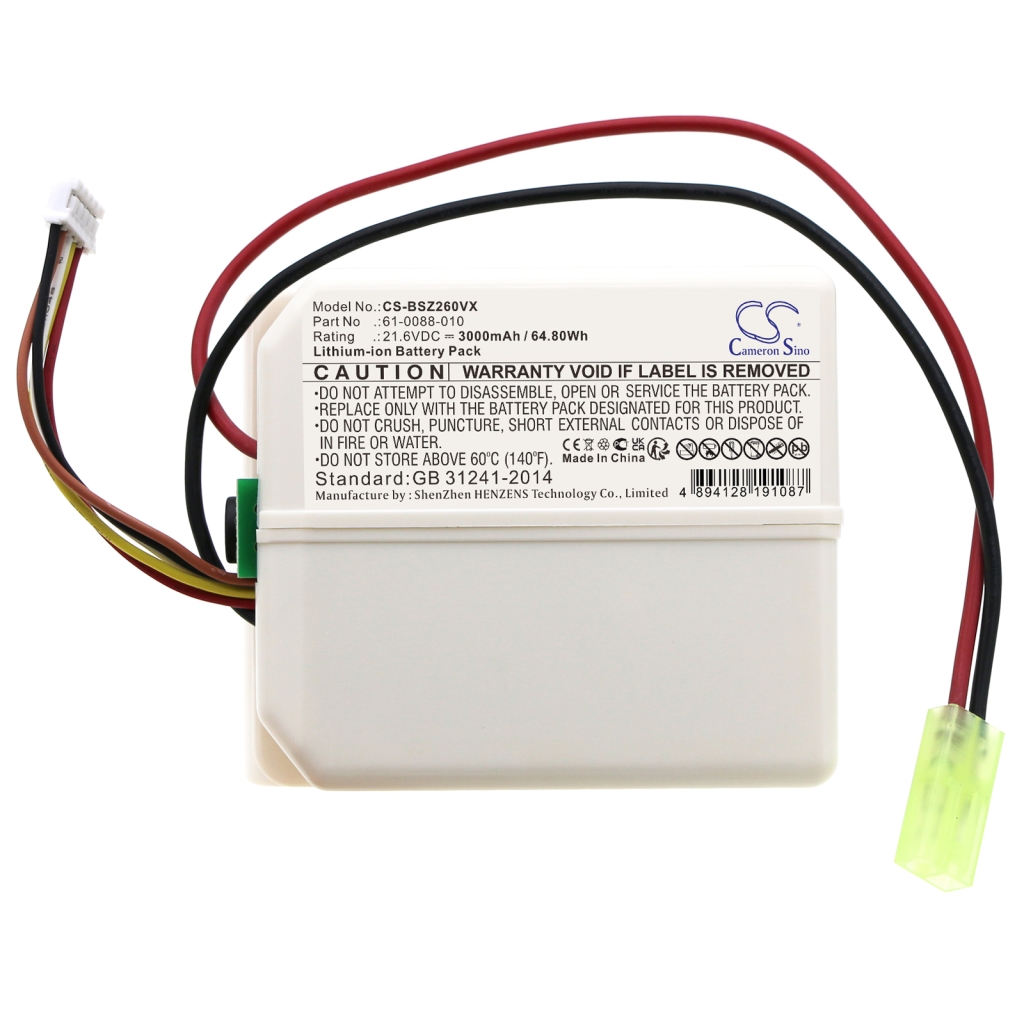 Batterijen voor stofzuigers Bissell CS-BSZ260VX