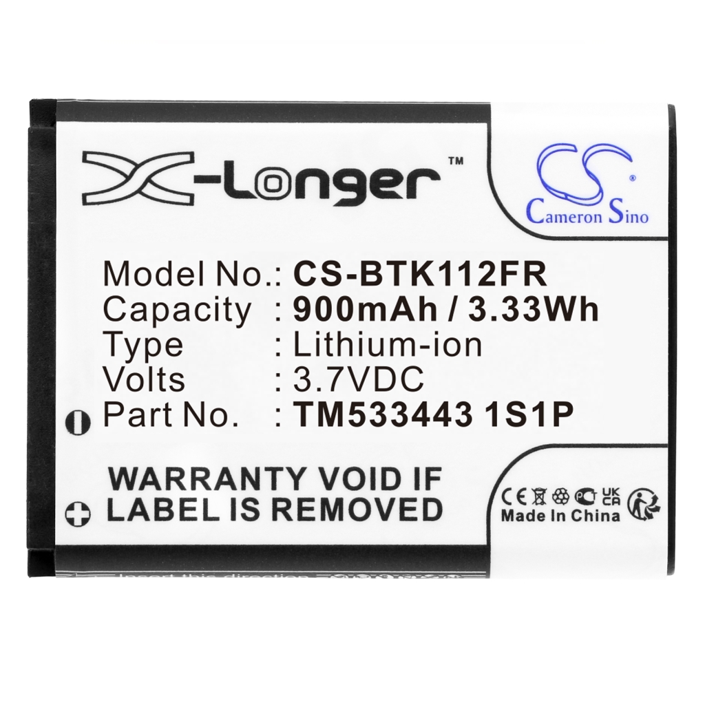 Compatibele batterijvervanging voor Callstel TM533443 1S1P