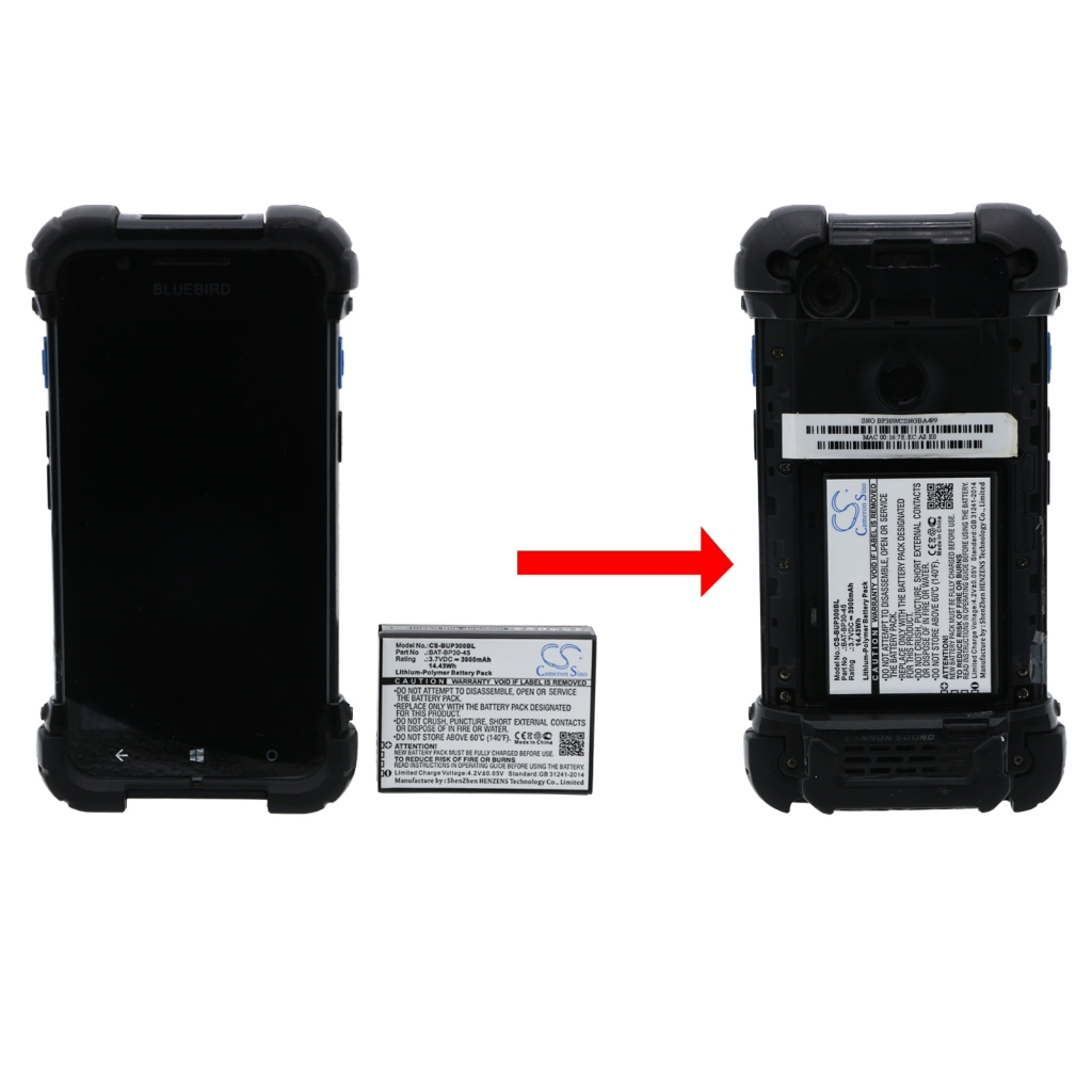 Batterij barcode, scanner Bluebird CS-BUP300BL