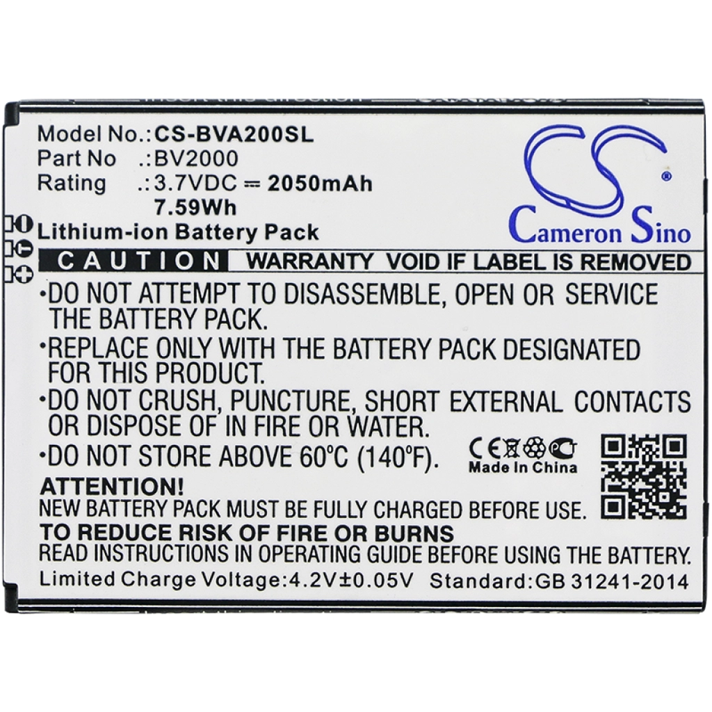 Compatibele batterijvervanging voor Blackview BV2000