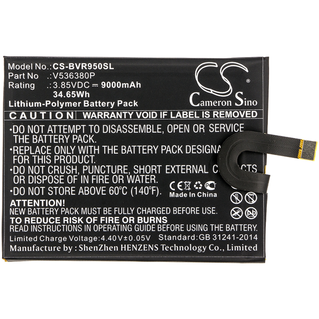 Compatibele batterijvervanging voor Blackview V536380P