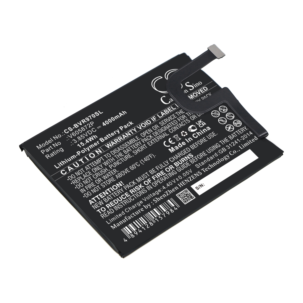 Compatibele batterijvervanging voor Blackview V605872P