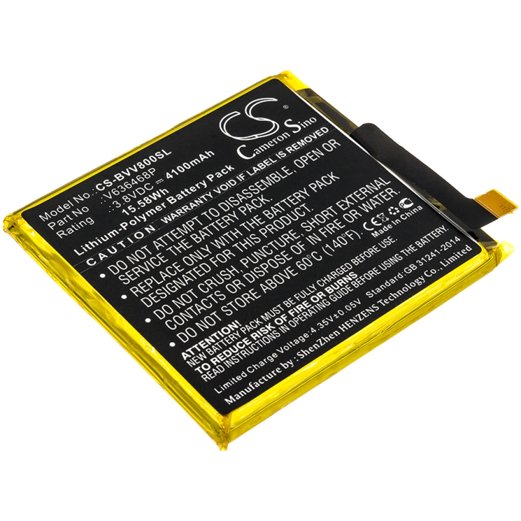 Compatibele batterijvervanging voor Blackview V636468P