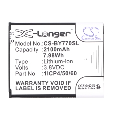 Compatibele batterijvervanging voor KODAK 1ICP4/50/60-210AR