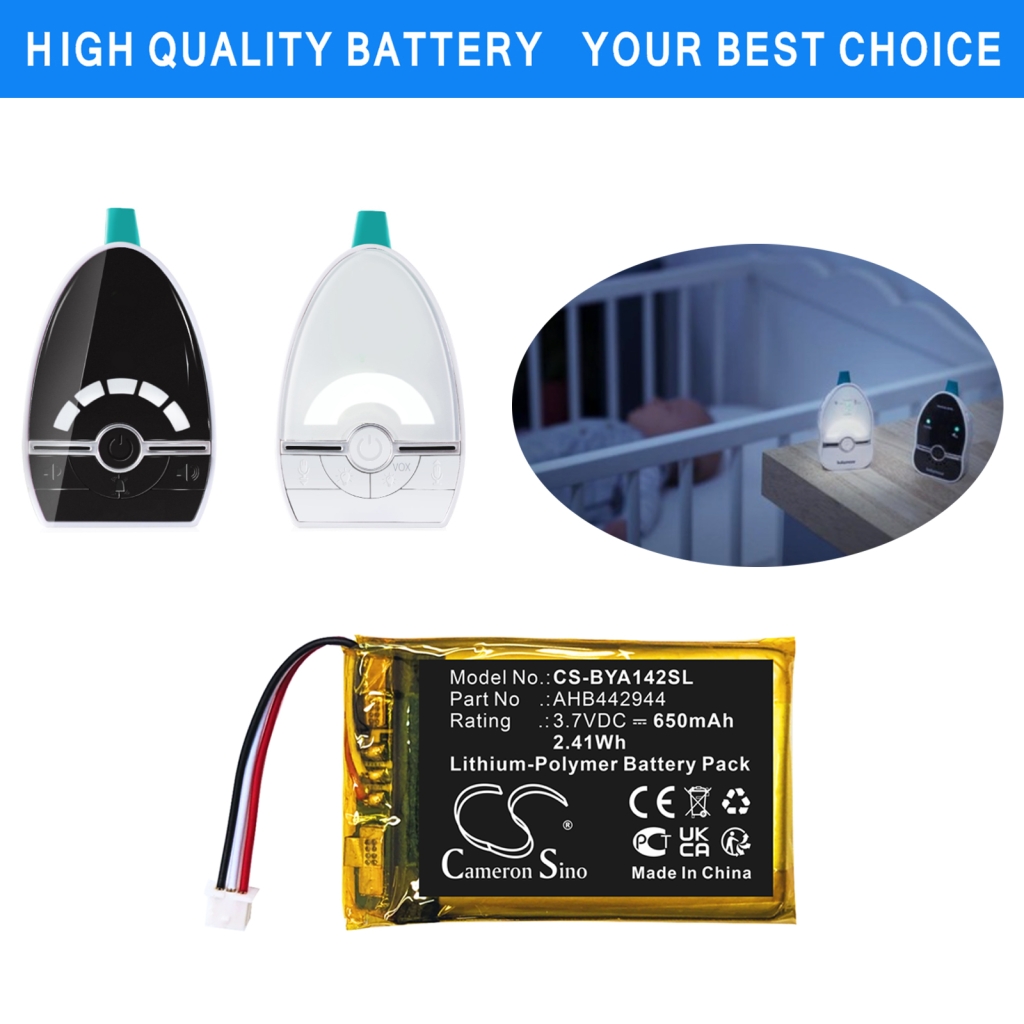 Compatibele batterijvervanging voor Babymoov AHB442944