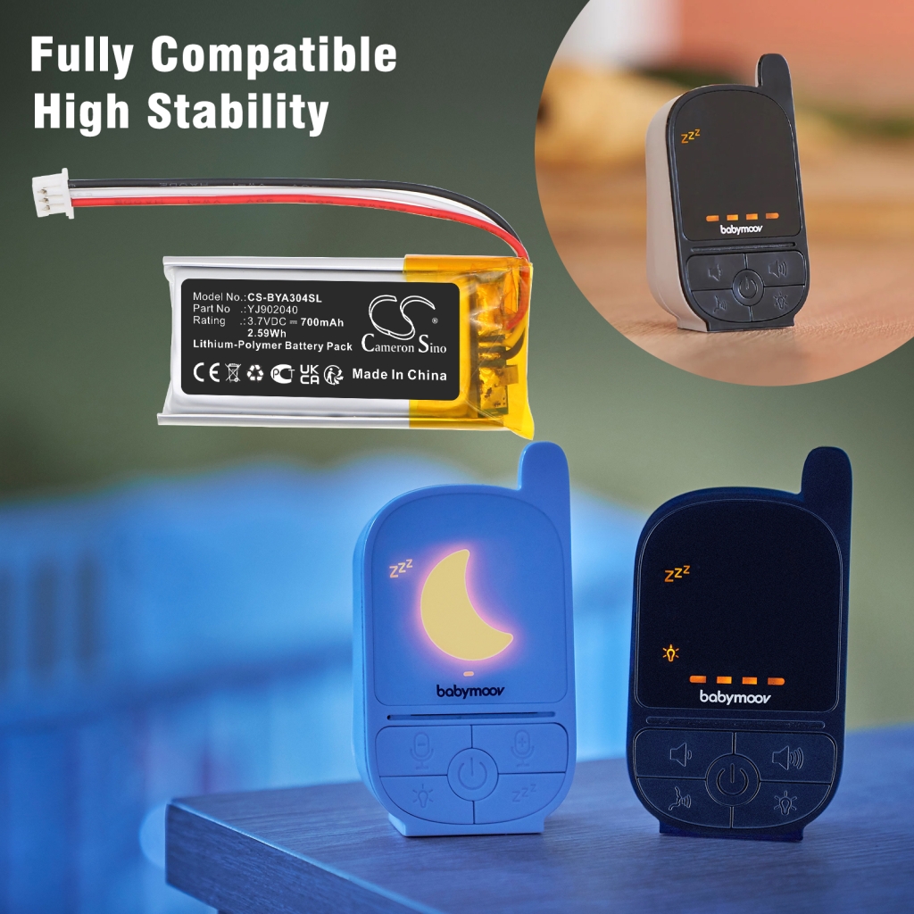 Compatibele batterijvervanging voor Babymoov YJ902040