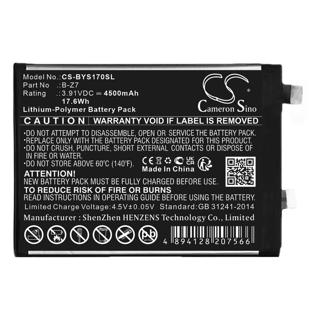 Batterij voor mobiele telefoon Vivo CS-BYS170SL