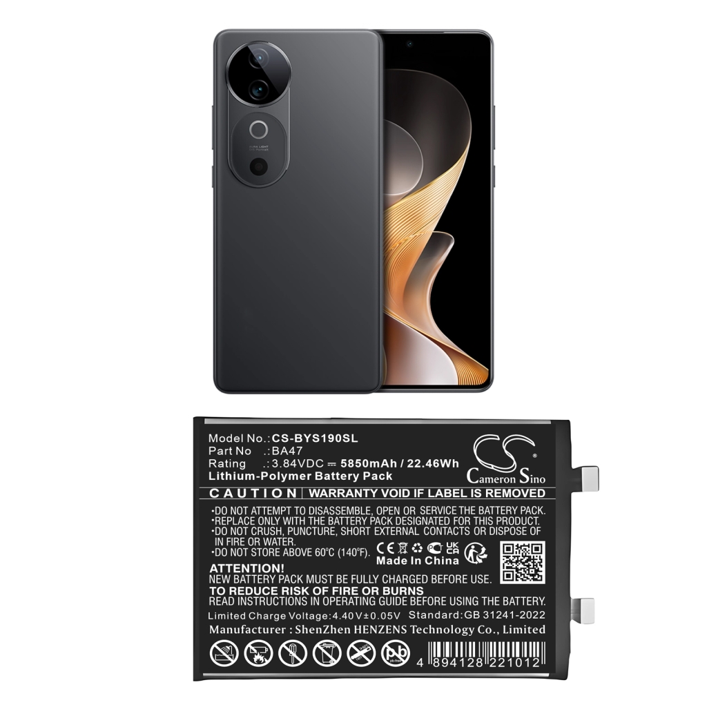 Batterij voor mobiele telefoon Vivo CS-BYS190SL