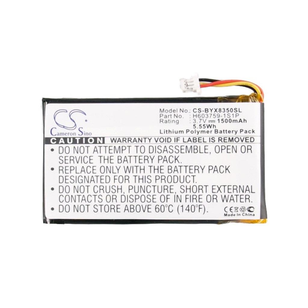 Batterijen GPS, Navigator Batterij CS-BYX8350SL