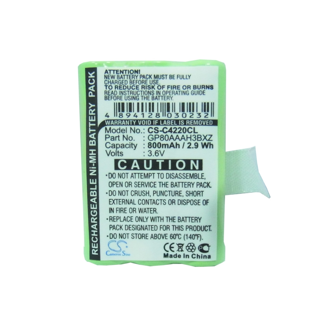 Compatibele batterijvervanging voor CLARITY GP80AAAH3BXZ