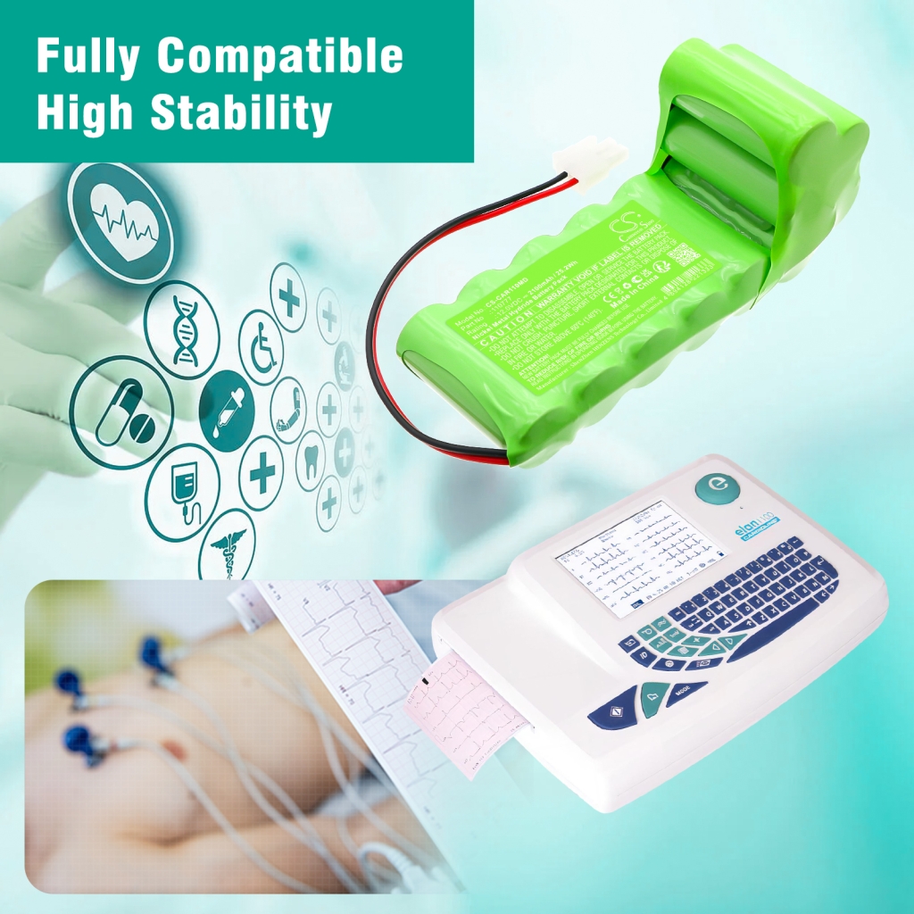 Medische Batterij Cardioline CS-CAR110MD