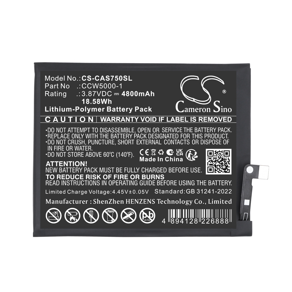 Battery compatible with CAT Caterpillar CS-CAS750SL