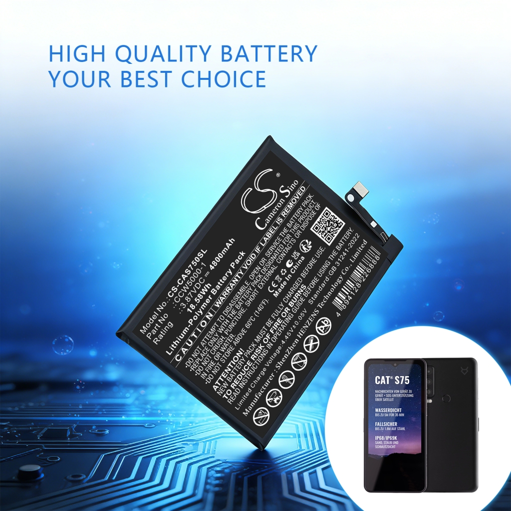 Battery compatible with CAT Caterpillar CS-CAS750SL