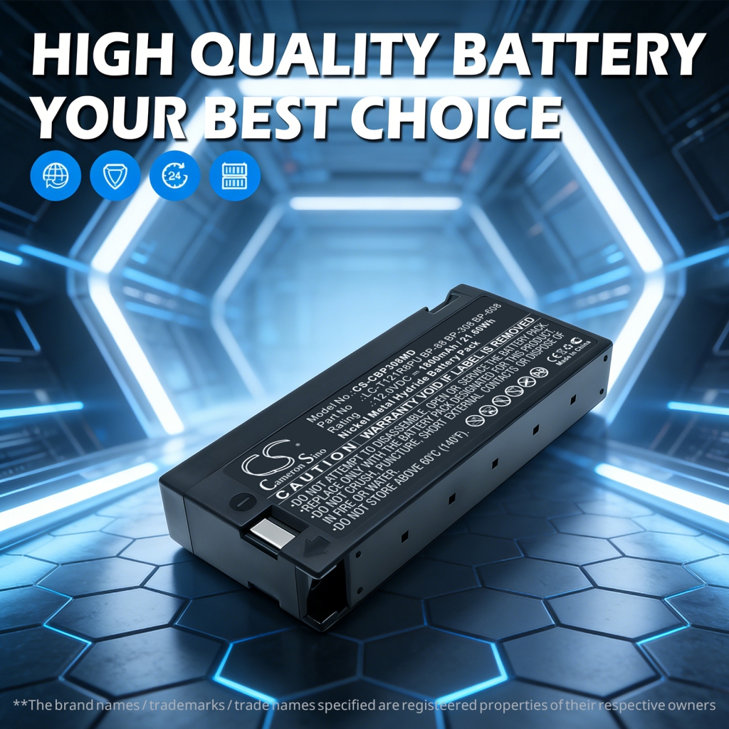 Batterij compatibel met GE Draeger Spacelabs Colin medical Chinon Criticare systems Curtis mathes Jcpenney Keller medical Magnavox Medical industries Memorex Cardiac science CS-CBP308MD