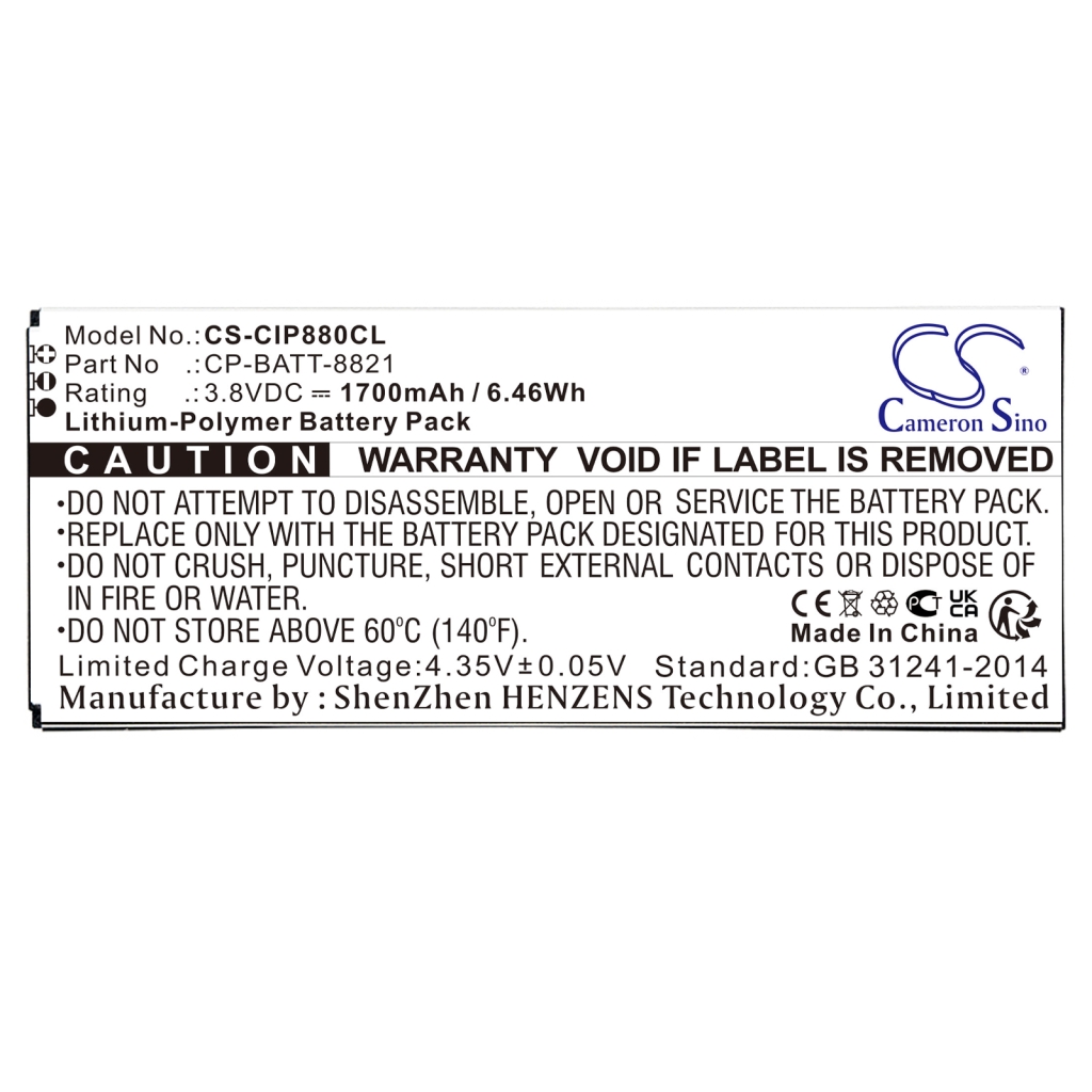 Draadloze telefoon batterij Cisco CS-CIP880CL