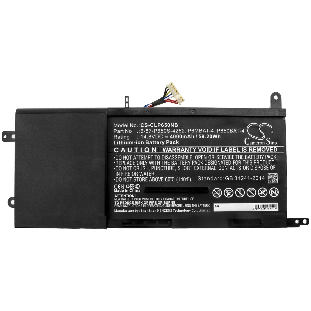 Notebook battery Thunderobot CS-CLP650NB