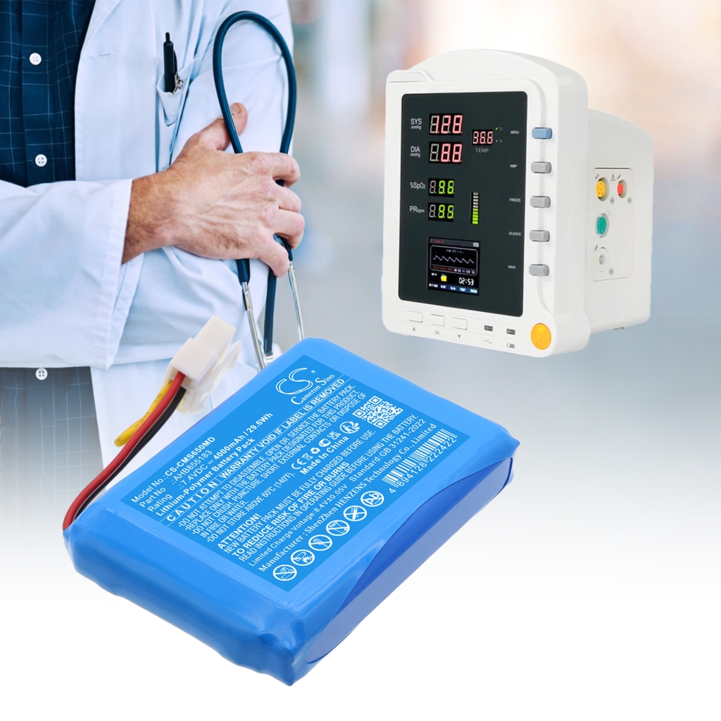 Compatibele batterijvervanging voor Carewell AHB855183