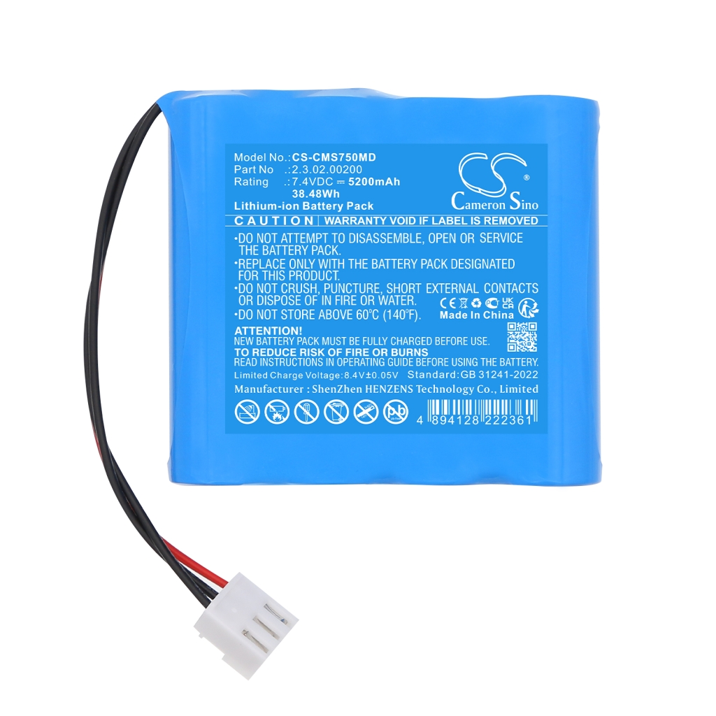 Compatibele batterijvervanging voor Contec 2.3.02.00200