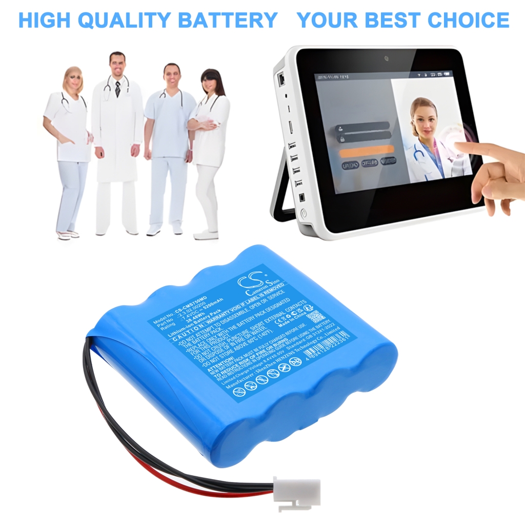 Compatibele batterijvervanging voor Contec 2.3.02.00200