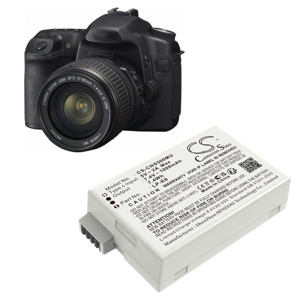 Batterij voor camera Canon EOS Rebel T4i