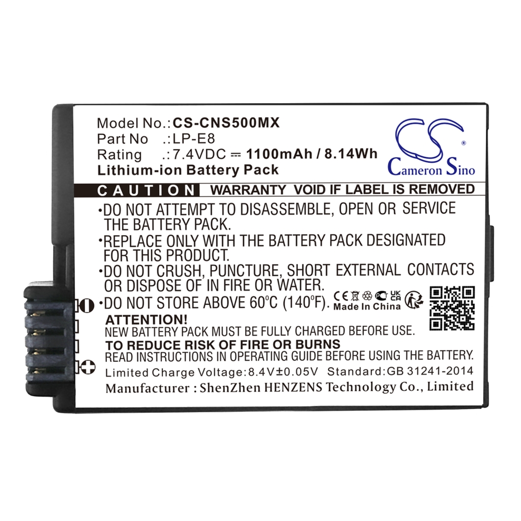 Batterijen Vervangt LP-E8