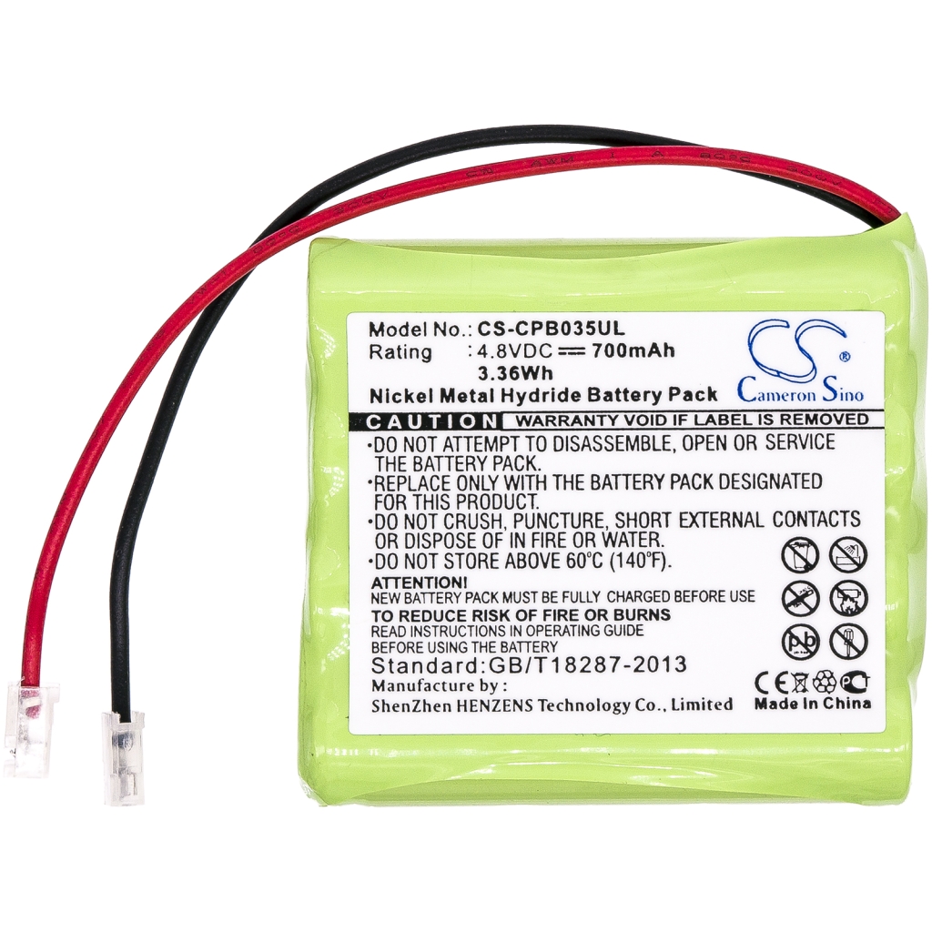 Compatibele batterijvervanging voor Universel 