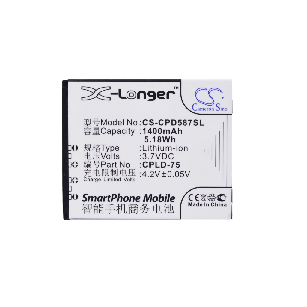 Battery compatible with Coolpad CS-CPD587SL