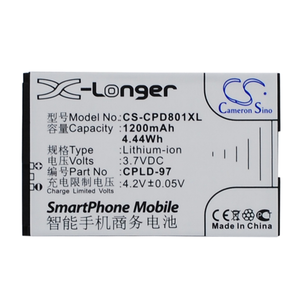 Batterij voor mobiele telefoon Coolpad CS-CPD801XL
