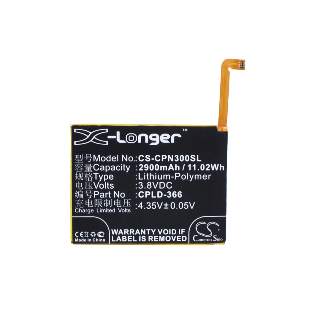 Battery compatible with Coolpad CS-CPN300SL
