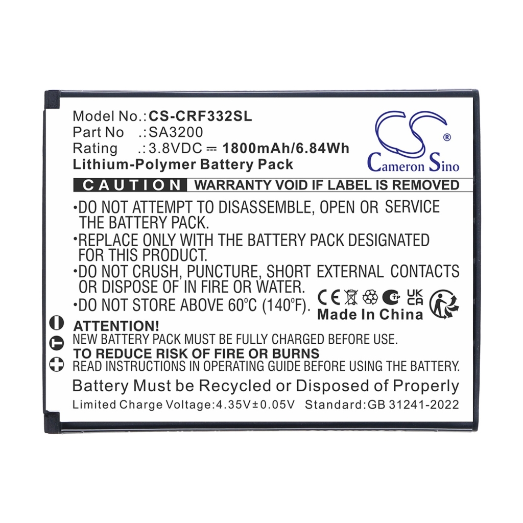 Battery for Consumer cellular Iris Flip