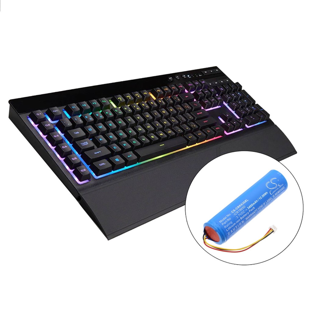 Batterij voor toetsenbord Corsair CS-CRK630XL