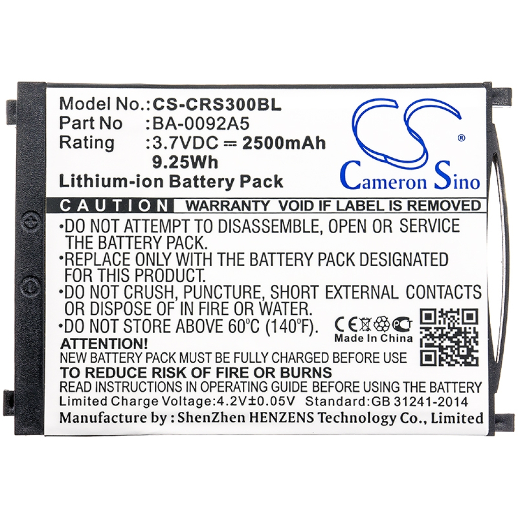 Batterijen Vervangt KBRS300X01503
