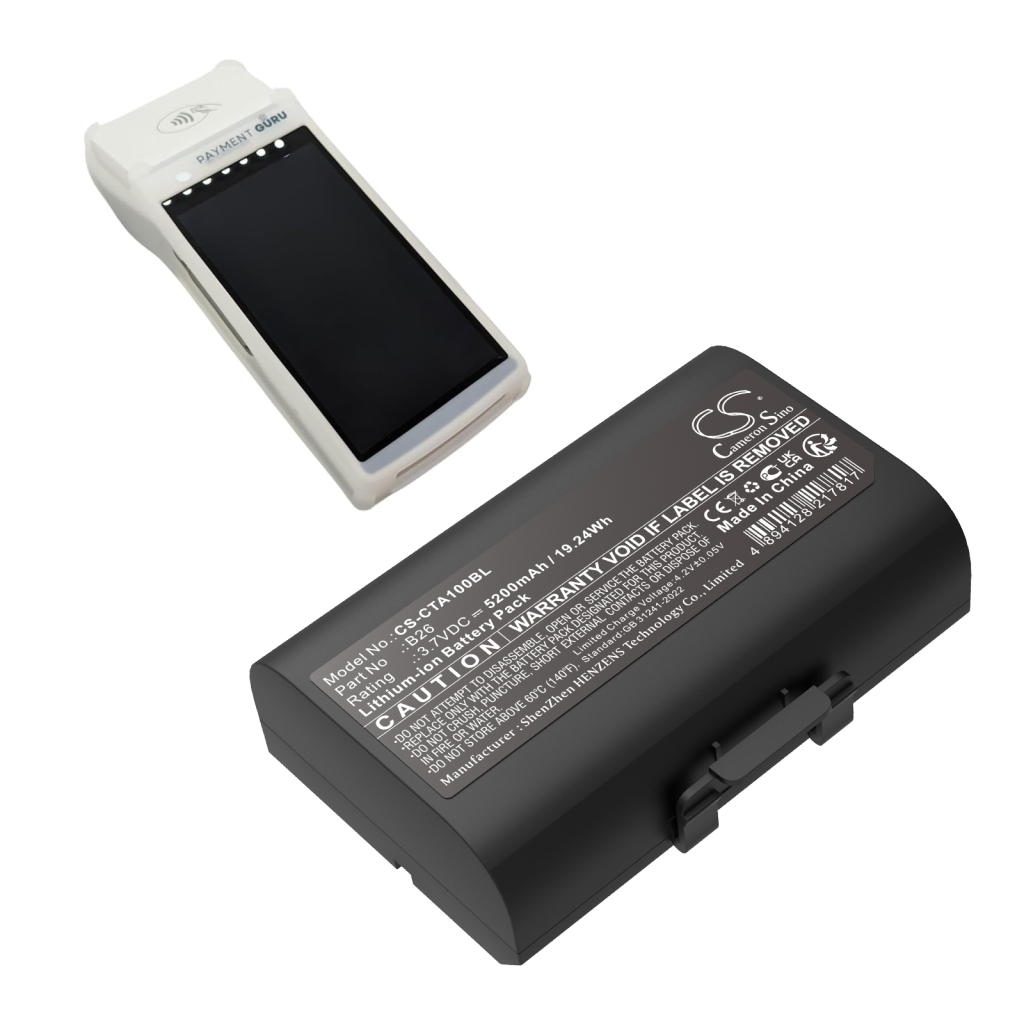 Batterij voor betaalterminal Castles CS-CTA100BL