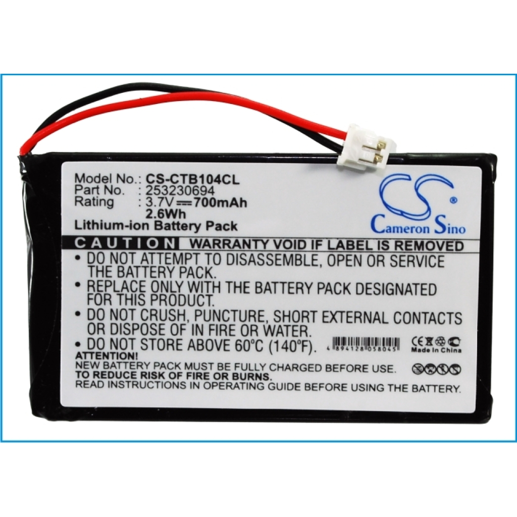 Batterijen Vervangt 253230694
