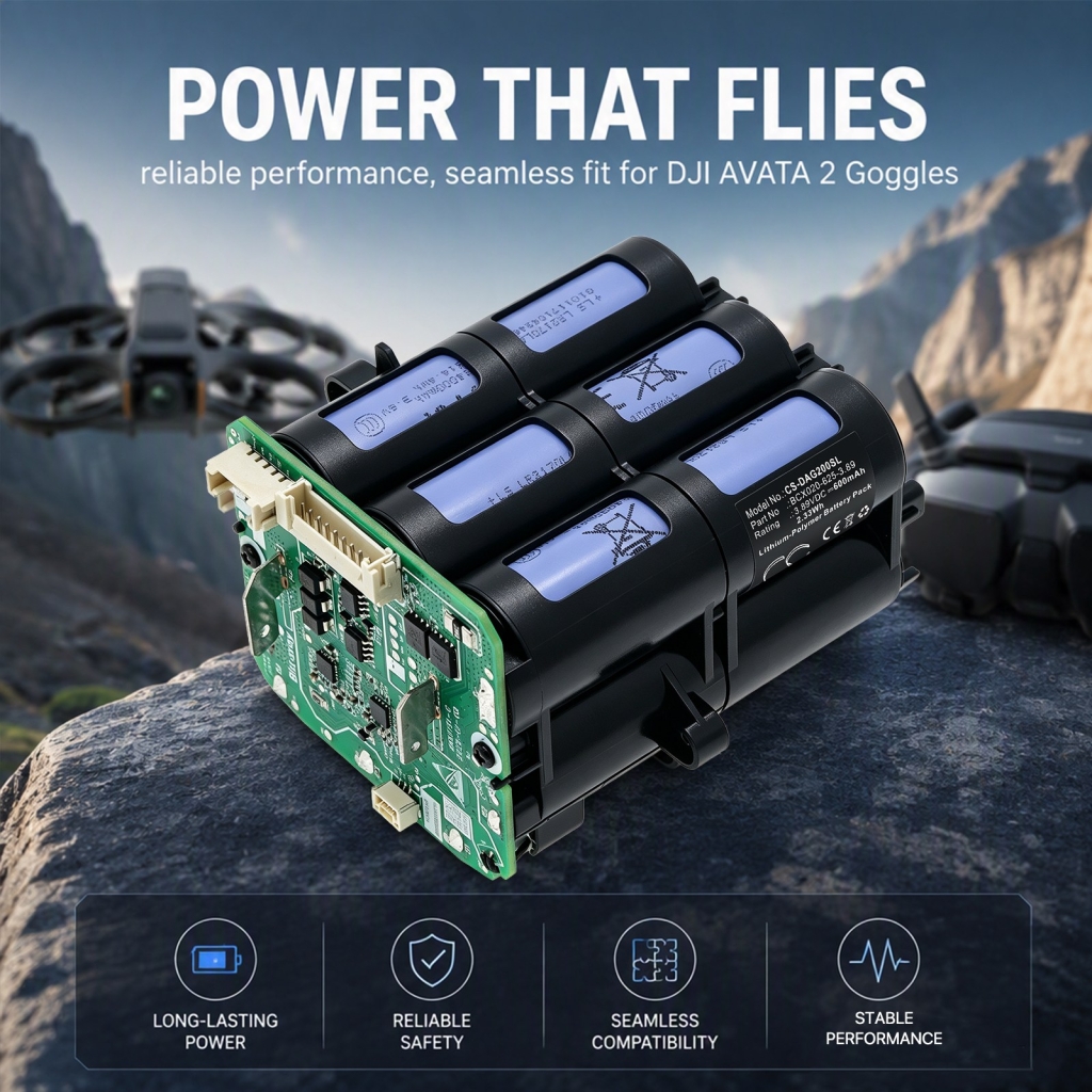 Batterijen compatibel met DJI AVATA 2 Goggles CS-DAG200SL