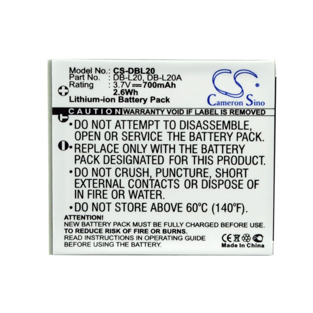 Batterij voor camera Sanyo Xacti DMX-C5(S)