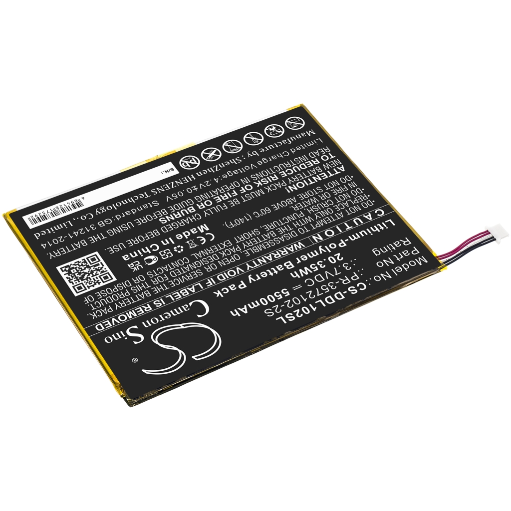Batterijen Tablet batterijen CS-DDL102SL