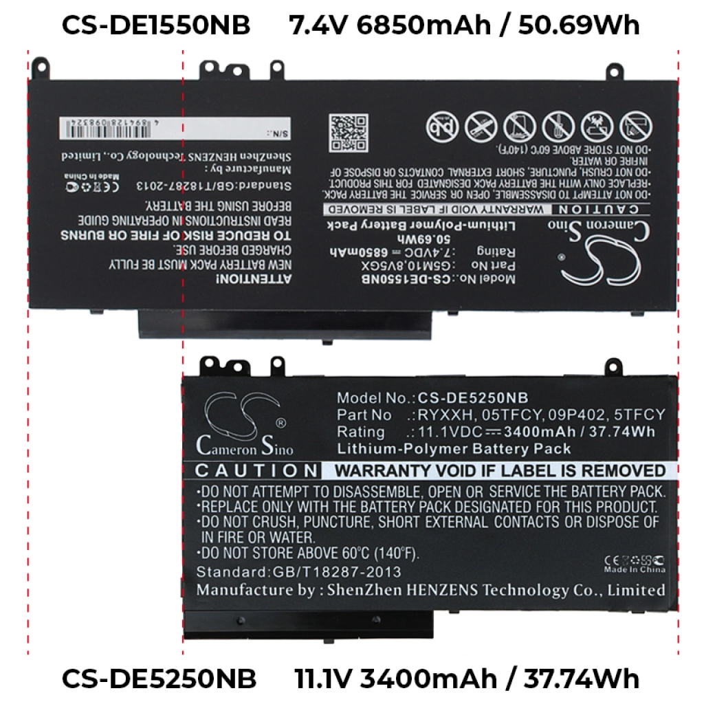 Batterijen Vervangt HK6DV