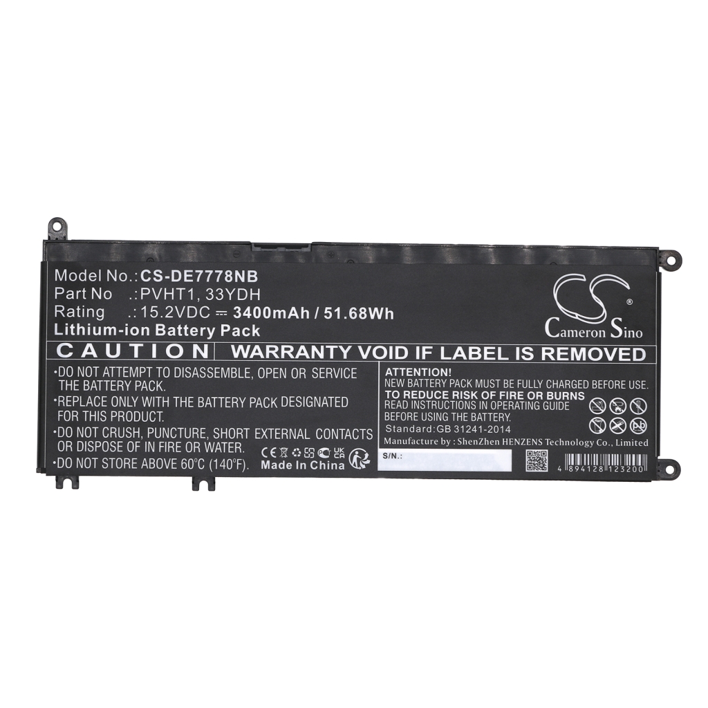Batterijen Vervangt 7FHHV