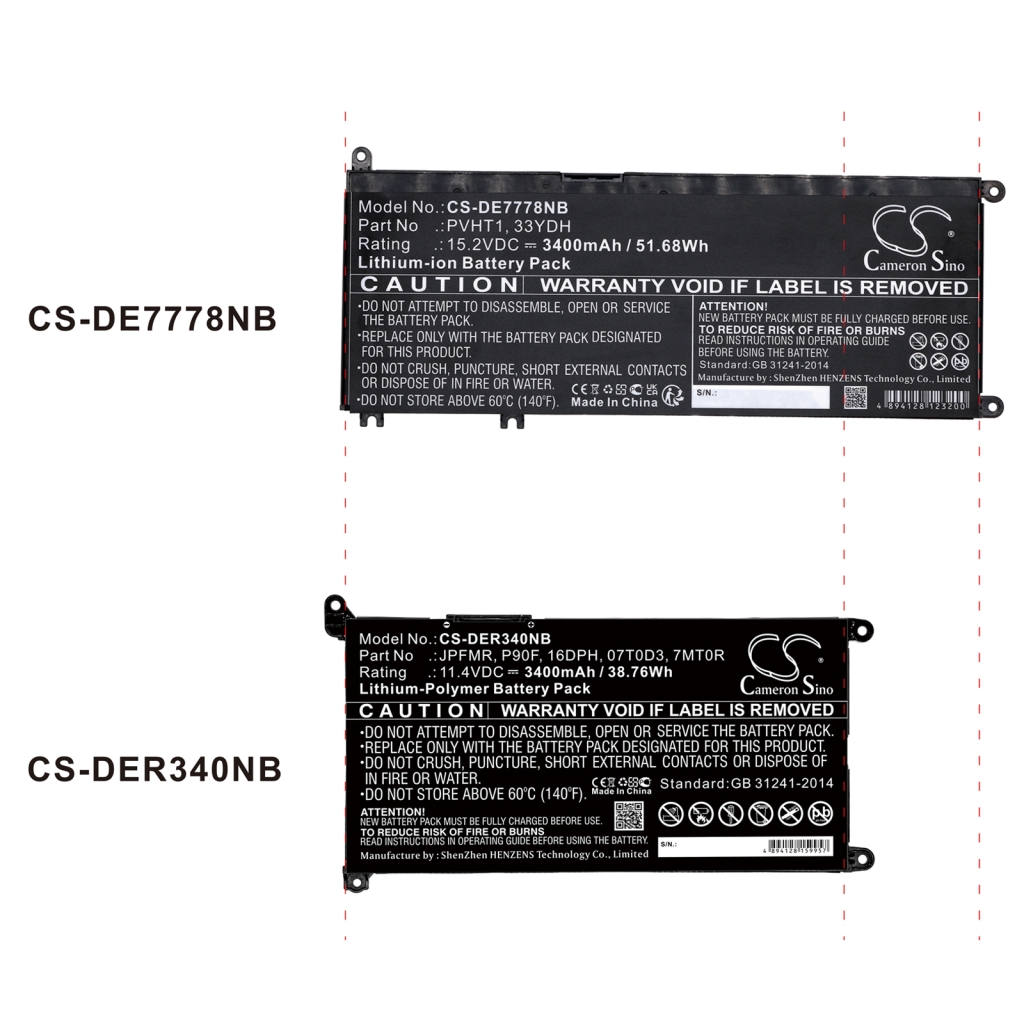 Batterijen Vervangt 7FHHV