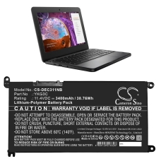 Compatibele batterijvervanging voor DELL 0YKG3C,RF9H3,YKG3C