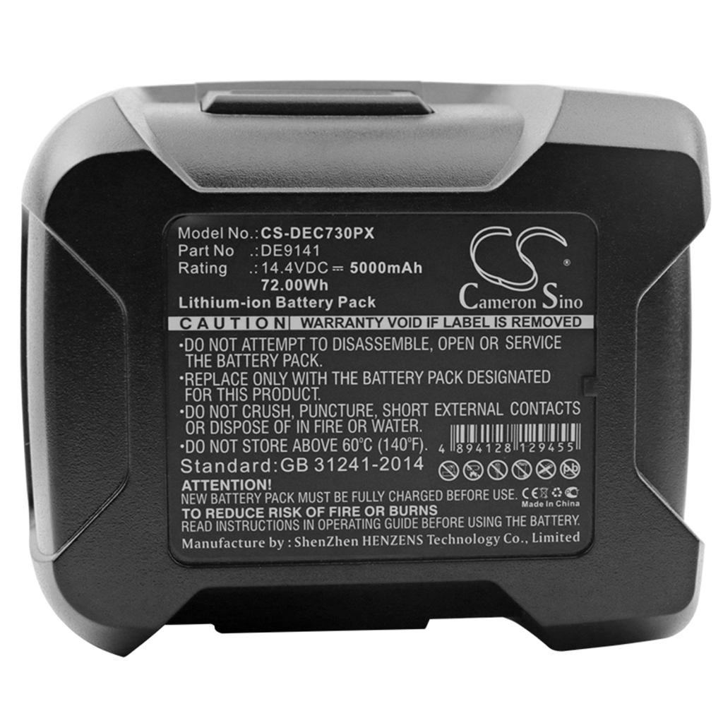 Compatibele batterijvervanging voor DeWalt DE9141
