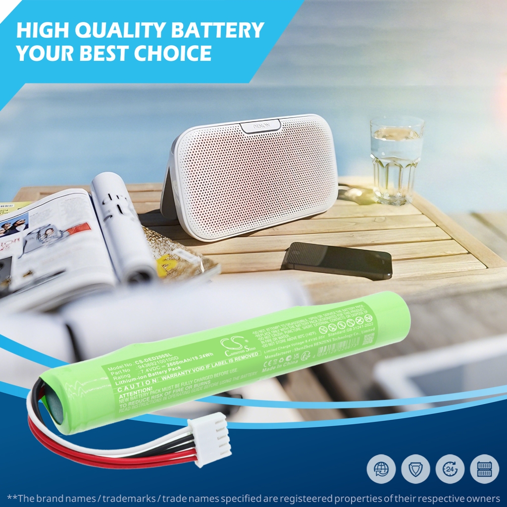 Cameron Sino CS-DED200SL – battery for Bluetooth speaker, lifestyle