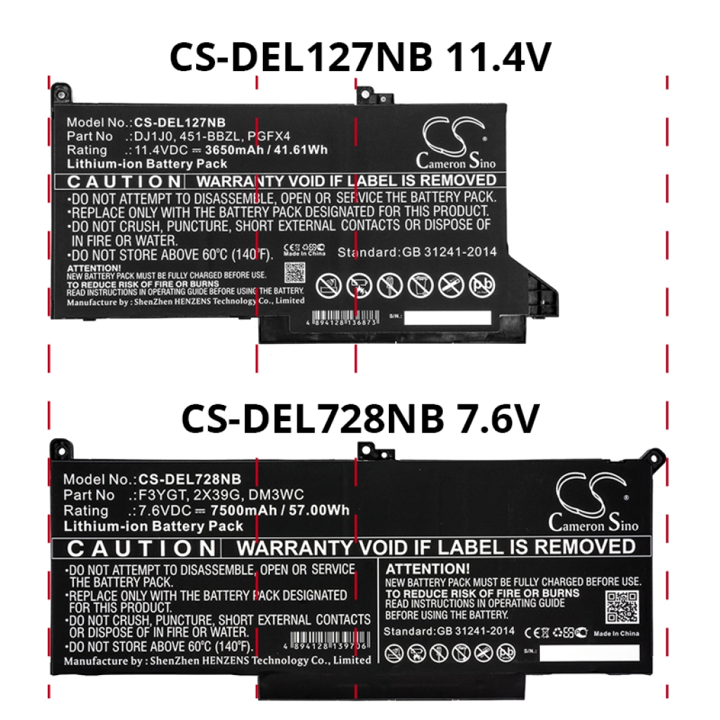 Batterijen Vervangt 03KF82