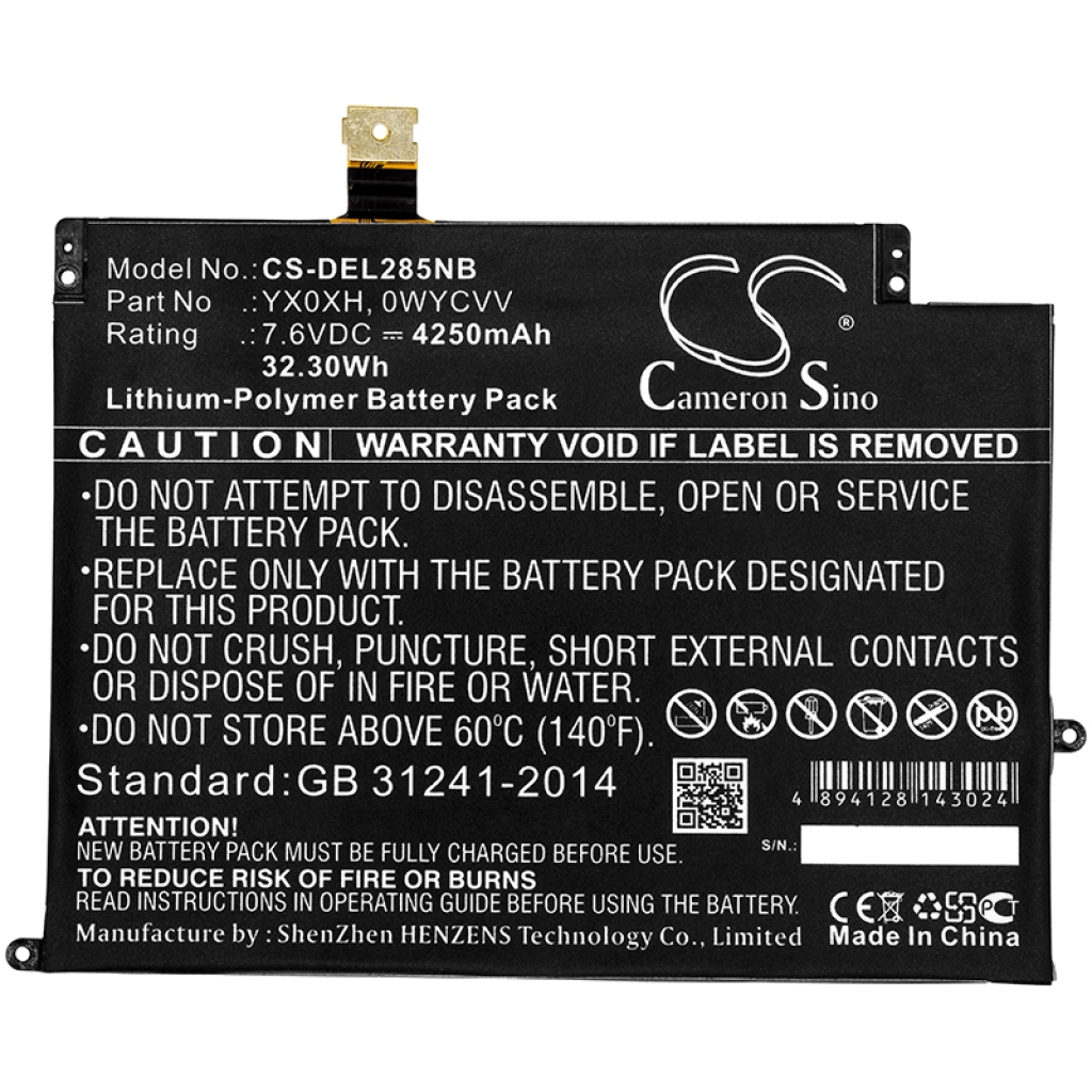 Batterijen Vervangt C668F