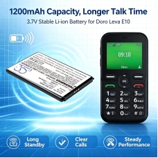 Compatible battery replacement for Doro DBAE-1150A