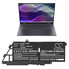 Compatibele batterijvervanging voor DELL 599M7,76KVG,FH97R