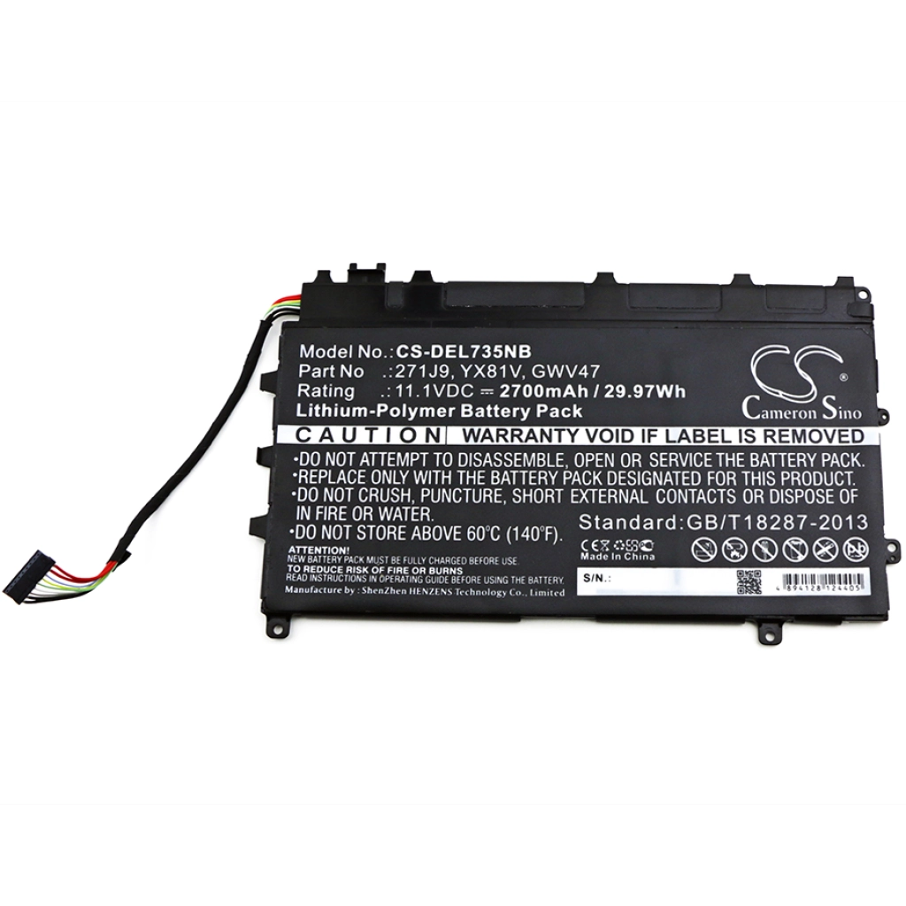 Batterijen Vervangt 0271J9