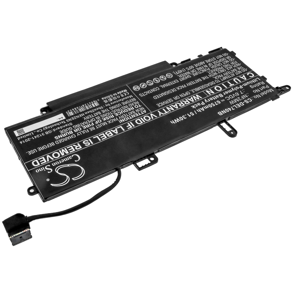 Compatibele batterijvervanging voor DELL NF2MW
