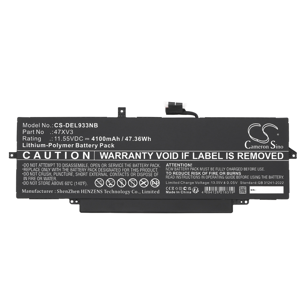 Batterijen Notebook batterij CS-DEL933NB